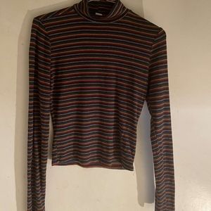 Garage striped half turtleneck